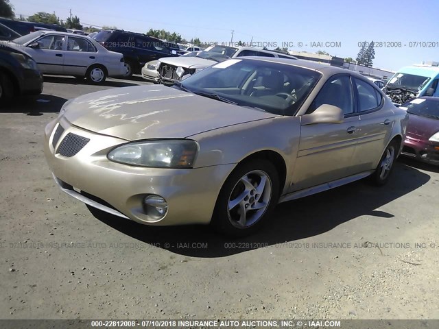 2G2WR524141228374 - 2004 PONTIAC GRAND PRIX GTP Qızıl foto 2