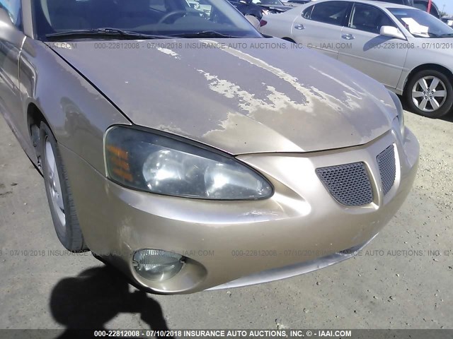 2G2WR524141228374 - 2004 PONTIAC GRAND PRIX GTP GOLD photo 6