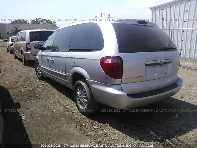 2C8GT64L02R731905 - 2002 CHRYSLER TOWN & COUNTRY LIMITED SILVER photo 3