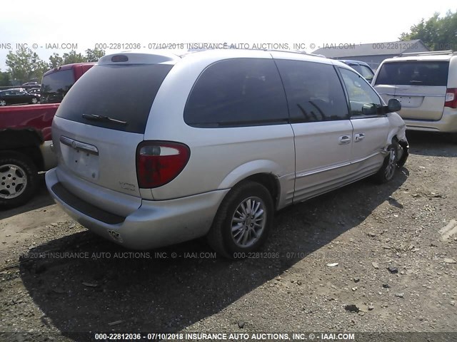 2C8GT64L02R731905 - 2002 CHRYSLER TOWN & COUNTRY LIMITED SILVER photo 4