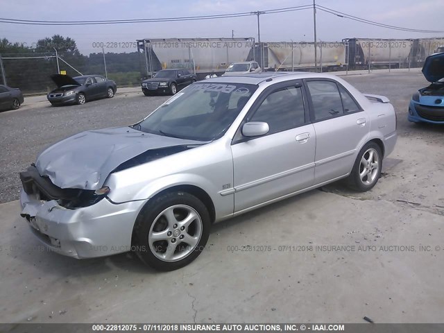 JM1BJ225410473721 - 2001 MAZDA PROTEGE LX/ES ვერცხლისფერი ფოტო 2