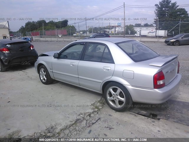 JM1BJ225410473721 - 2001 MAZDA PROTEGE LX/ES SILVER photo 3