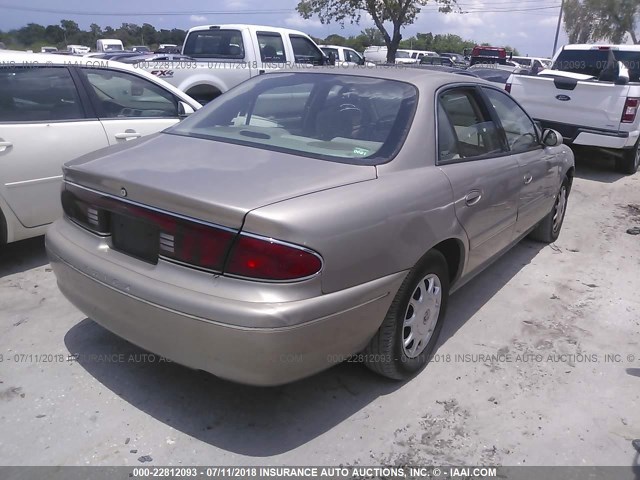 2G4WS52J811110819 - 2001 BUICK CENTURY CUSTOM GOLD photo 4