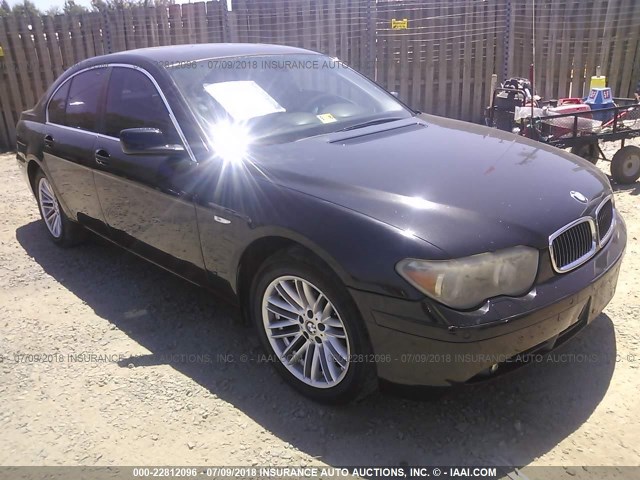 WBAGL63504DP72705 - 2004 BMW 745 I BLACK photo 1