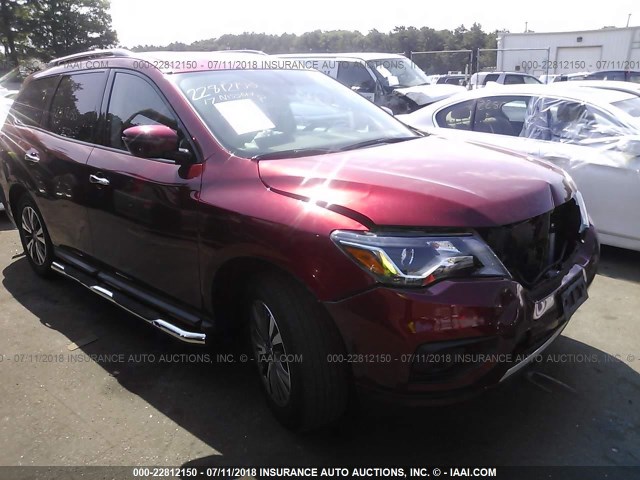 5N1DR2MMXHC676977 - 2017 NISSAN PATHFINDER S/SV/SL/PLATINUM 红色 照片 1