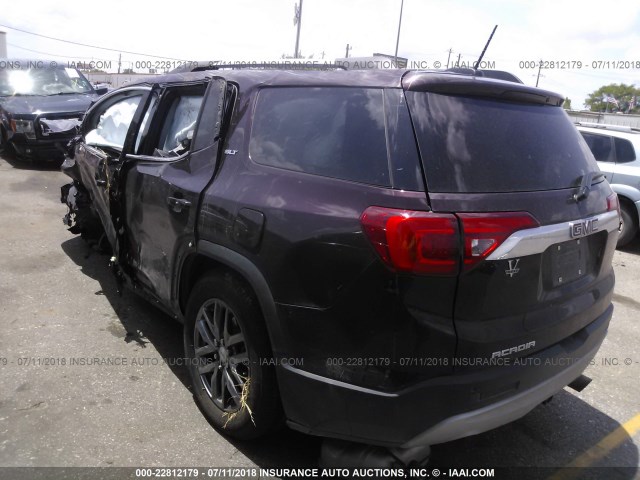 1GKKNMLS9HZ241047 - 2017 GMC ACADIA SLT-1 Фіолетовий фото 3