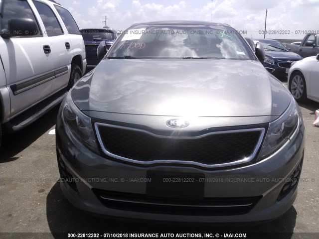 5XXGR4A6XFG449515 - 2015 KIA OPTIMA SX GRAY photo 6