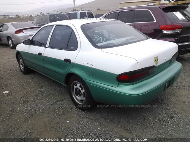 1Y1SK5264SZ005617 - 1995 GEO PRIZM LSI GREEN photo 3