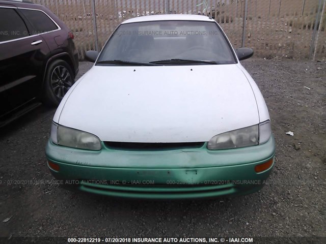 1Y1SK5264SZ005617 - 1995 GEO PRIZM LSI GREEN photo 6