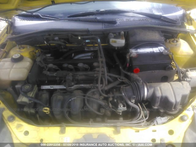 1FAFP31N97W112679 - 2007 FORD FOCUS ZX3/S/SE/SES YELLOW photo 10
