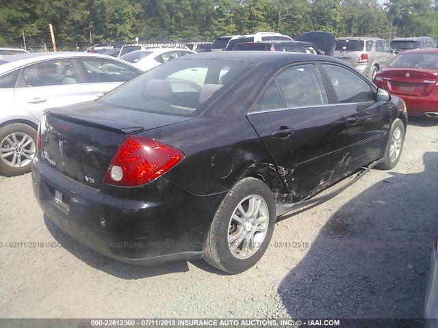 1G2ZG558864177528 - 2006 PONTIAC G6 SE1 BLACK photo 4