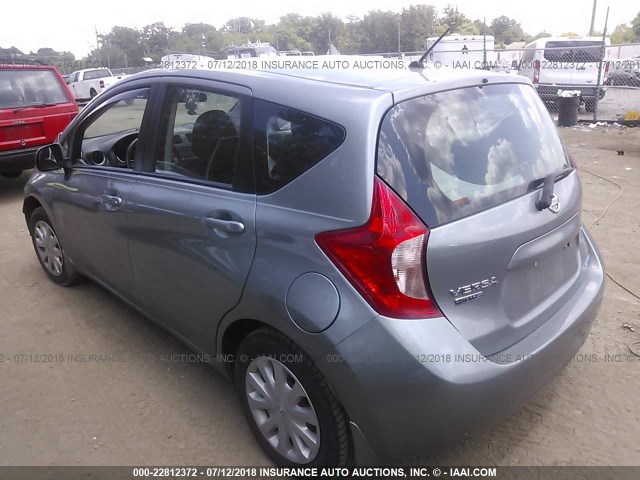 3N1CE2CP9EL393500 - 2014 NISSAN VERSA NOTE S/S PLUS/SV/SL SILVER photo 3