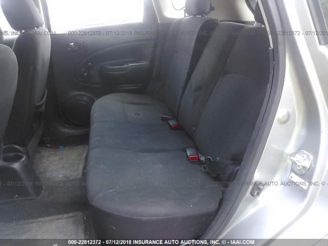 3N1CE2CP9EL393500 - 2014 NISSAN VERSA NOTE S/S PLUS/SV/SL SILVER photo 8