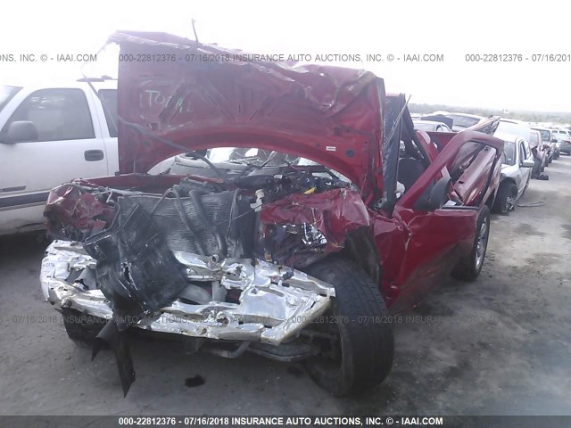 1B7HC16X81S287291 - 2001 DODGE RAM 1500 RED photo 2