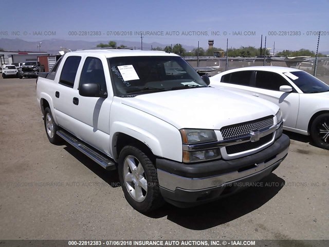 3GNEC12Z35G173911 - 2005 CHEVROLET AVALANCHE C1500 WHITE photo 1