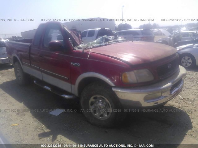 1FTFX28L2VNC27748 - 1997 FORD F250 RED photo 1