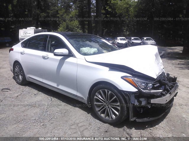 KMHGN4JE7FU051039 - 2015 HYUNDAI GENESIS 3.8L WHITE photo 1