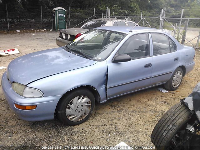 1Y1SK526XSZ066423 - 1995 GEO PRIZM LSI BLUE photo 2