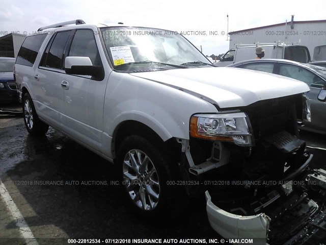 1FMJK2AT6HEA43660 - 2017 FORD EXPEDITION EL LIMITED WHITE photo 1