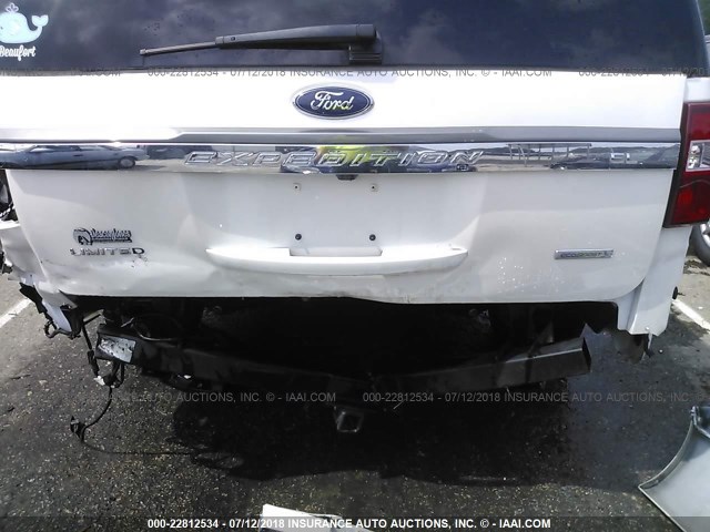 1FMJK2AT6HEA43660 - 2017 FORD EXPEDITION EL LIMITED WHITE photo 6