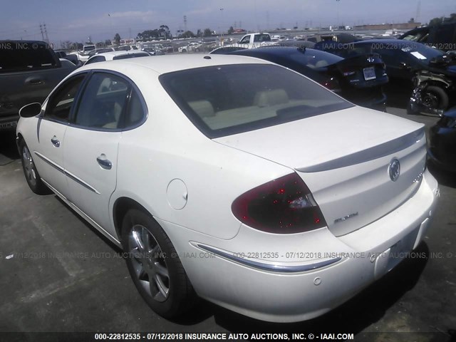 2G4WE567951209970 - 2005 BUICK LACROSSE CXS WHITE photo 3