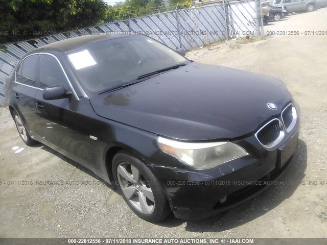 WBANF33586CS34257 - 2006 BMW 525 XI BLACK photo 1