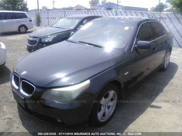 WBANF33586CS34257 - 2006 BMW 525 XI BLACK photo 2