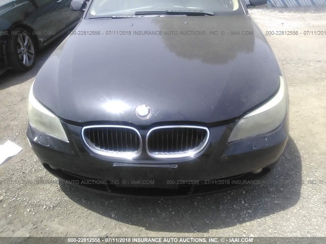 WBANF33586CS34257 - 2006 BMW 525 XI BLACK photo 6