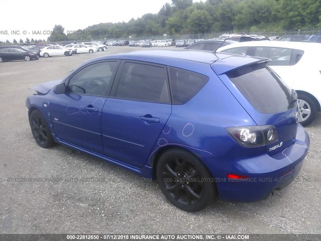 JM1BK343271744924 - 2007 MAZDA 3 HATCHBACK BLUE photo 3