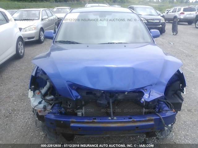 JM1BK343271744924 - 2007 MAZDA 3 HATCHBACK BLUE photo 6