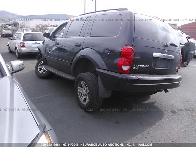 1D4HD48D24F175314 - 2004 DODGE DURANGO SLT BLACK photo 3