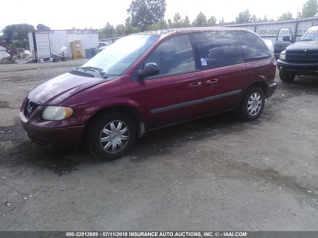 1A4GP45R06B528041 - 2006 CHRYSLER TOWN & COUNTRY  MAROON photo 2