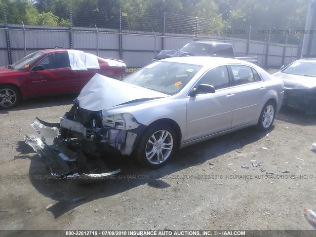 1G1ZB5E15BF112706 - 2011 CHEVROLET MALIBU LS SILVER photo 2