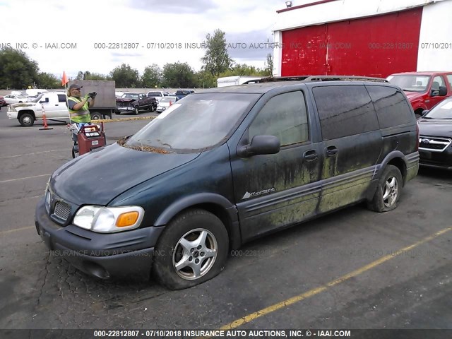 1GMDX03E0XD313942 - 1999 PONTIAC MONTANA / TRANS S  GREEN photo 2