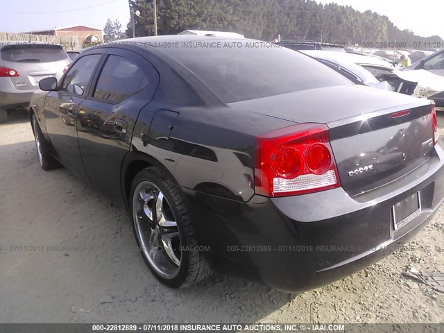 2B3KA33V89H622564 - 2009 DODGE CHARGER SXT BLACK photo 3