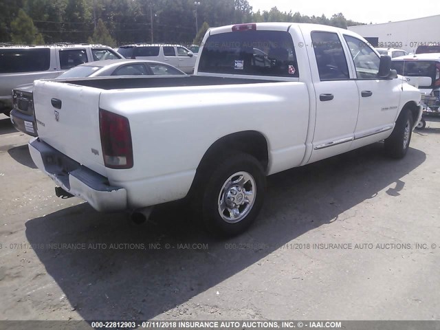 3D7KR28C25G761579 - 2005 DODGE RAM 2500 ST/SLT WHITE photo 4