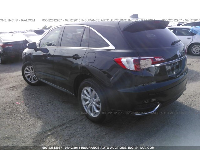 5J8TB3H53GL003574 - 2016 ACURA RDX TECHNOLOGY BLACK photo 3