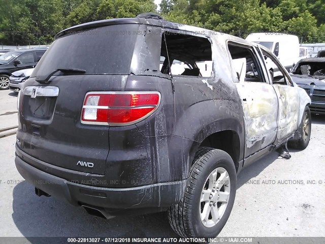 5GZEV23708J168575 - 2008 SATURN OUTLOOK XR შავი ფოტო 4