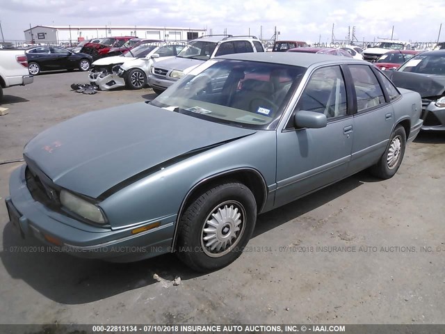 2G4WB55L5R1489528 - 1994 BUICK REGAL CUSTOM TEAL photo 2