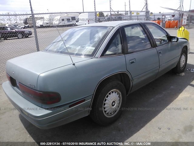 2G4WB55L5R1489528 - 1994 BUICK REGAL CUSTOM TEAL photo 4