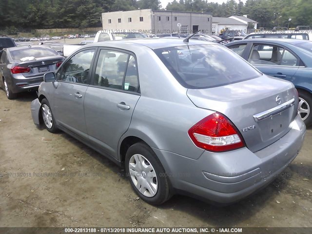 3N1BC1AP9BL361205 - 2011 NISSAN VERSA S/SL GRAY photo 3