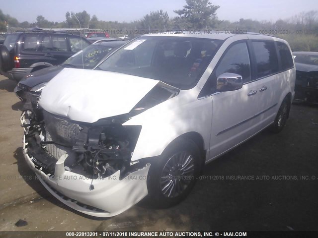 2A4RR6DG8BR784874 - 2011 CHRYSLER TOWN & COUNTRY LIMITED WHITE photo 2