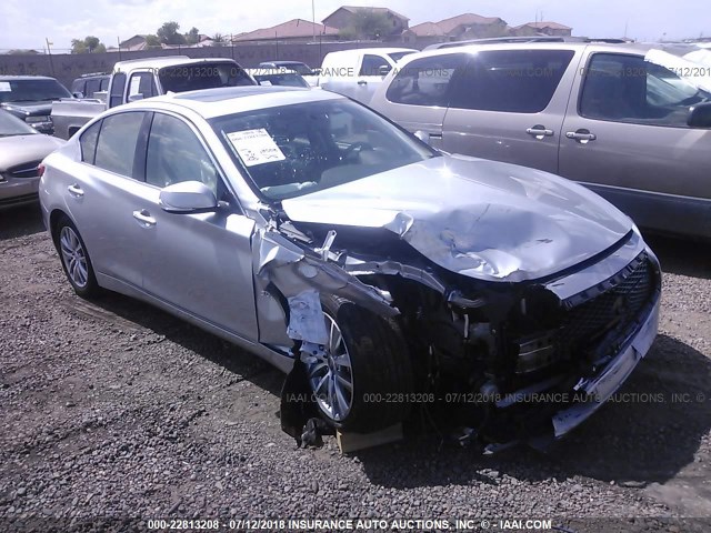 JN1EV7AP3HM741617 - 2017 INFINITI Q50 PREMIUM/SPORT/SE SILVER photo 1