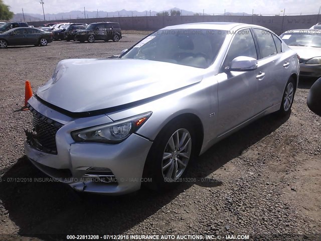 JN1EV7AP3HM741617 - 2017 INFINITI Q50 PREMIUM/SPORT/SE SILVER photo 2