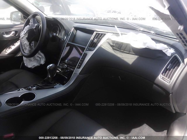 JN1EV7AP3HM741617 - 2017 INFINITI Q50 PREMIUM/SPORT/SE SILVER photo 5