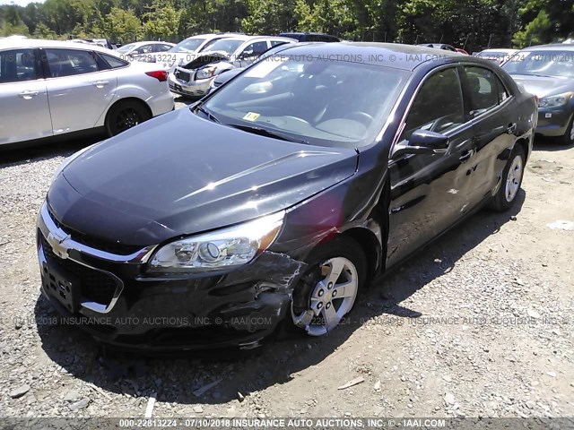 1G11C5SL4EF274363 - 2014 CHEVROLET MALIBU 1LT BLACK photo 2