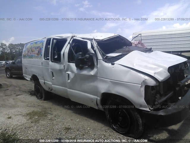 1FTSS34P88DA60446 - 2008 FORD ECONOLINE E350 SUPER DUTY VAN WHITE photo 1