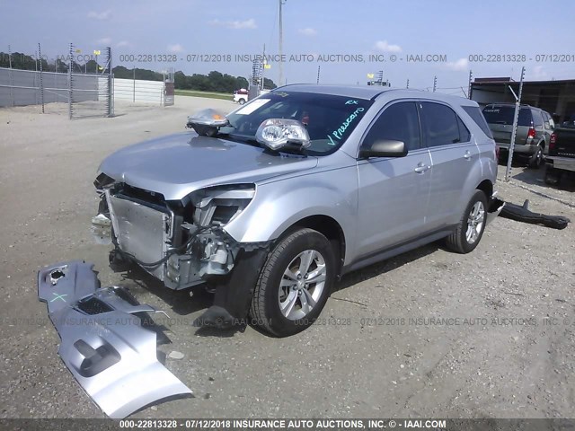 1GNALBEK8DZ111681 - 2013 CHEVROLET EQUINOX LS GRAY photo 2