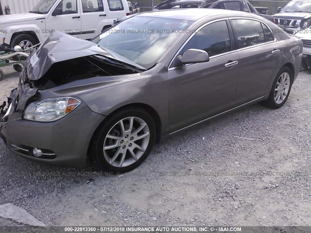1G1ZE5E19BF240101 - 2011 CHEVROLET MALIBU LTZ 棕色 照片 2