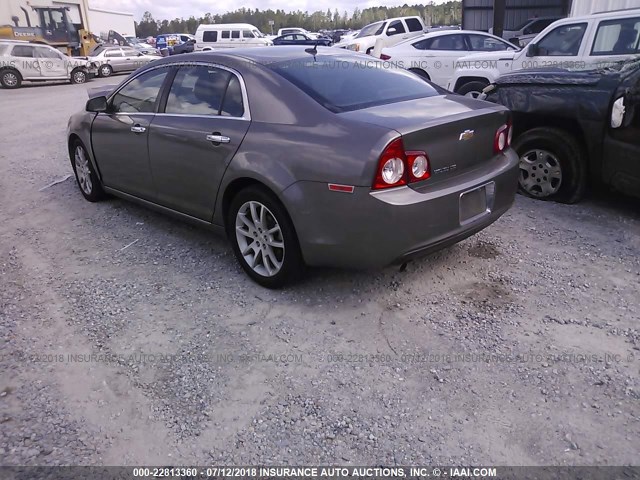 1G1ZE5E19BF240101 - 2011 CHEVROLET MALIBU LTZ 棕色 照片 3